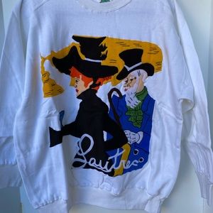 NEW VINTAGE 90’s 3-D LAUTREC SWEATSHIRT